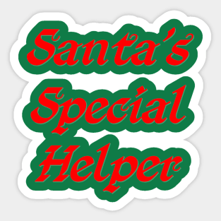 Santa's special helper Sticker